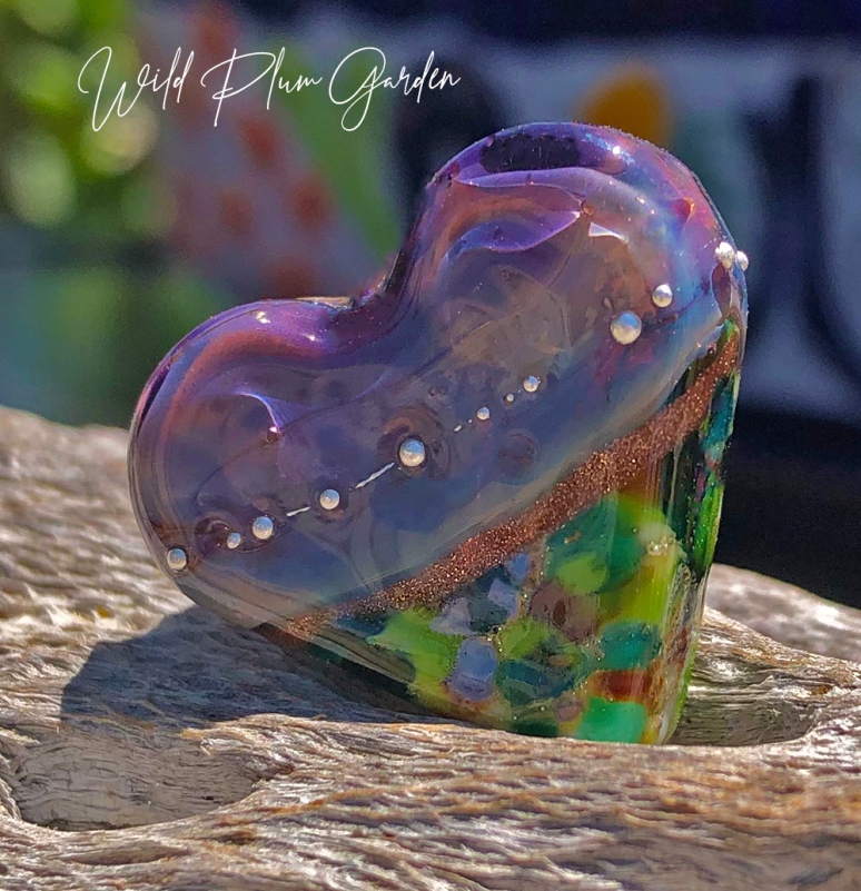 Handmade Lampwork Heart Bead